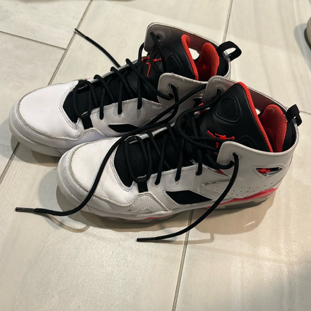 Kids White Jordan Basketball Shoes